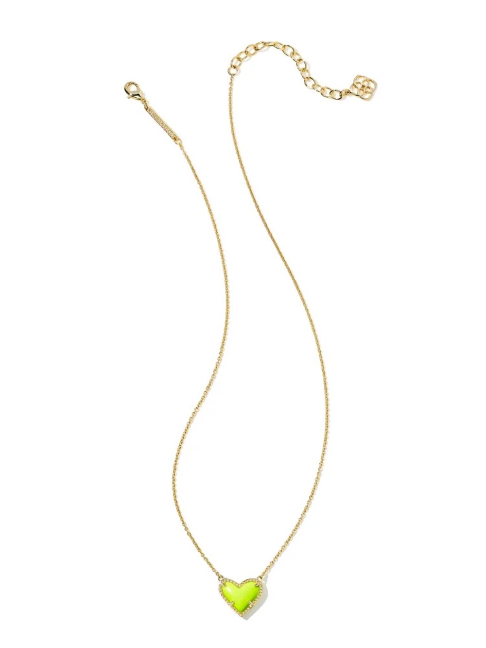 Kendra Scott Neon Yellow Ari Necklace